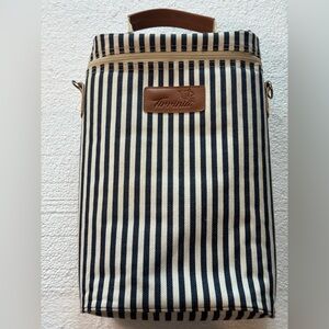 Tirrinia Blue and White Striped Bag